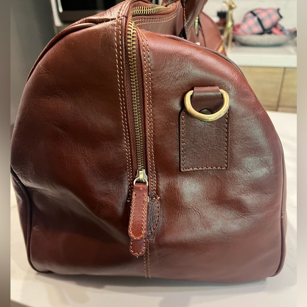 🆕 Lucaldo Firenze Leather Duffle Bag - Picture 5 of 17